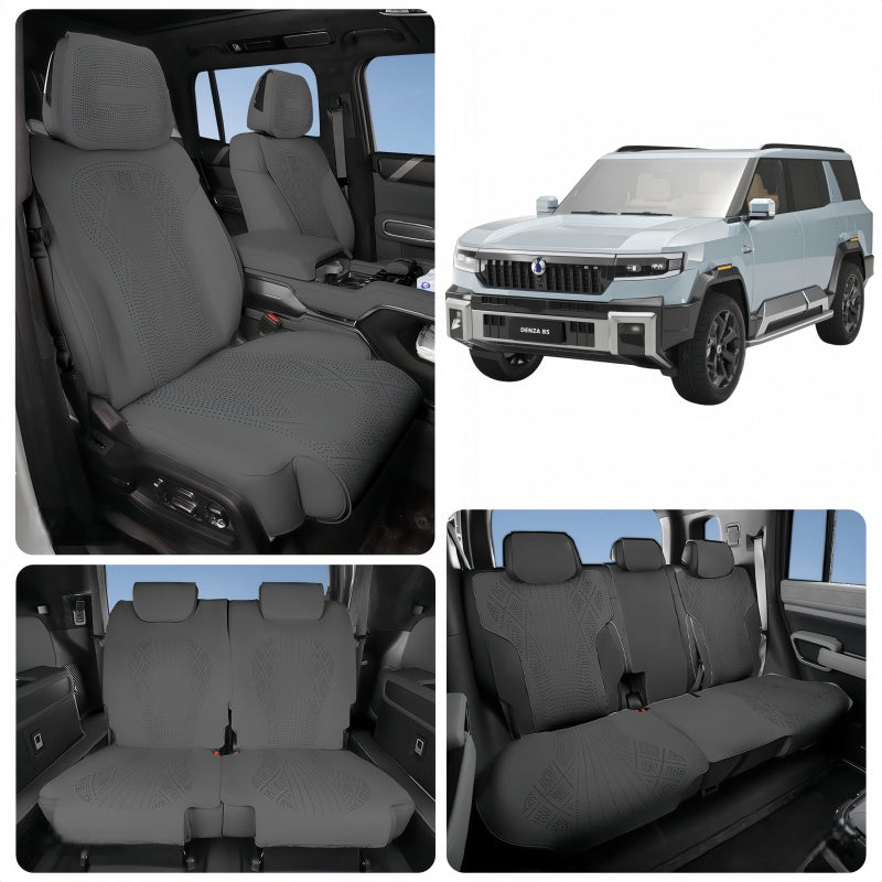 Half Coverage Suede Seat Covers for Denza B8 & BYD Leopard 8