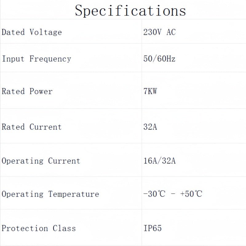 7KW Type 2 / J1772 EV Home Charger for BYD - Nice BYD