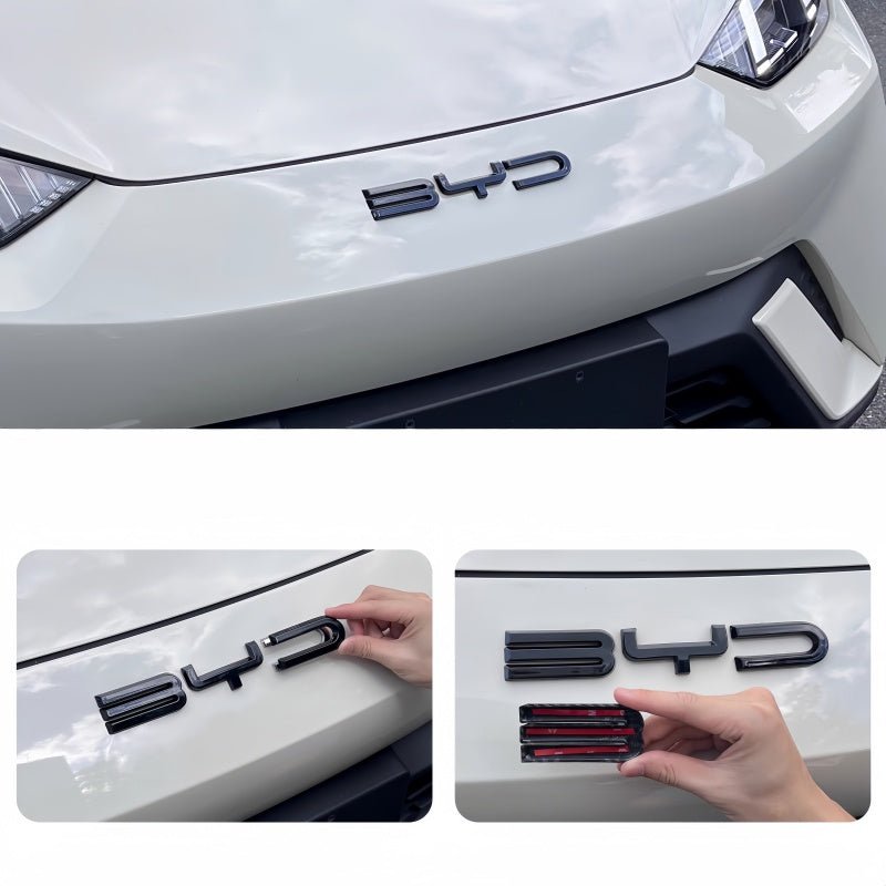 "BYD" Emblem Sticker for Dolphin Surf/Seagull Bumpers - Nice BYD