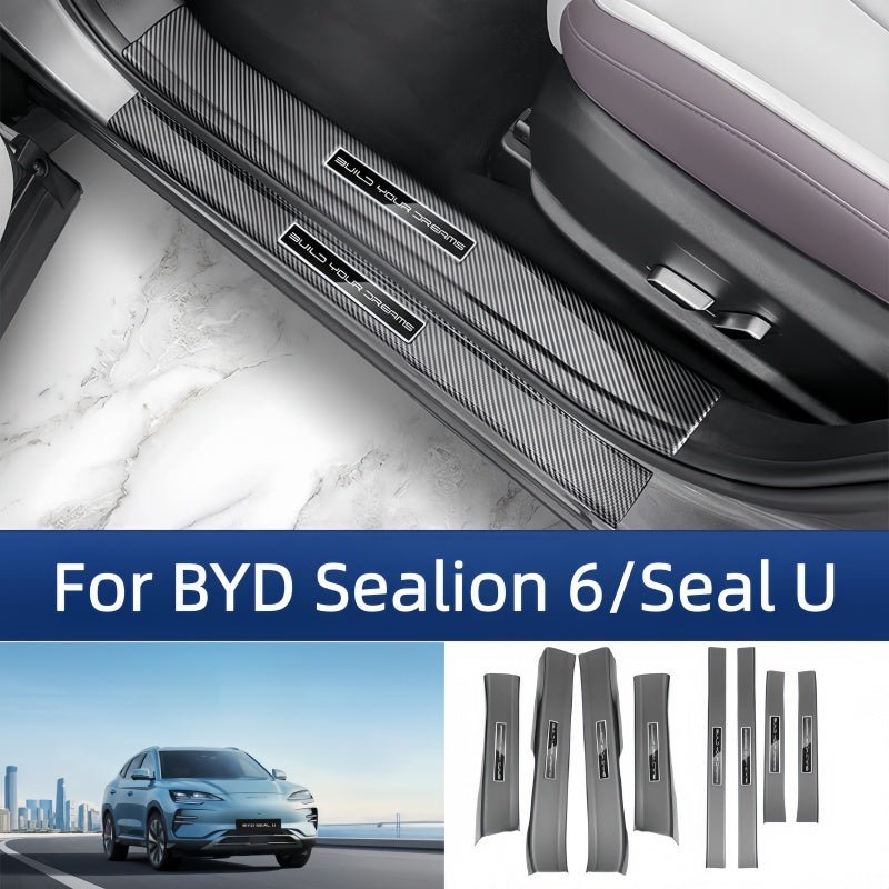 Carbon Fiber Door Sill Protectors for BYD Sealion 6/Seal U - Nice BYD