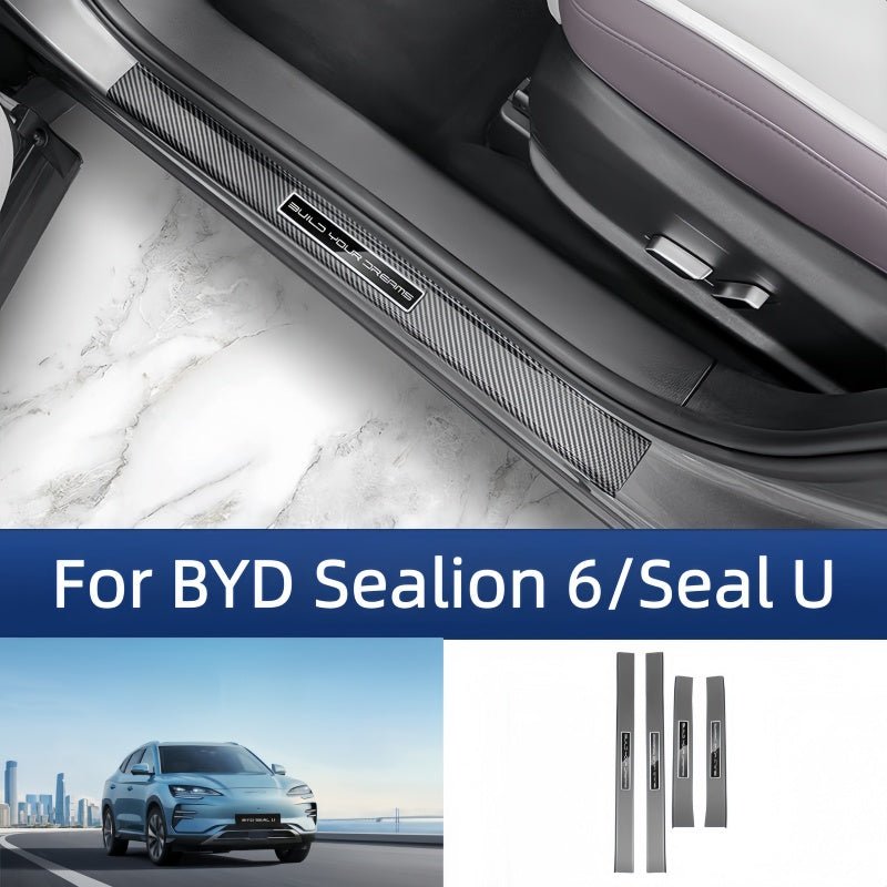 Carbon Fiber Door Sill Protectors for BYD Sealion 6/Seal U - Nice BYD