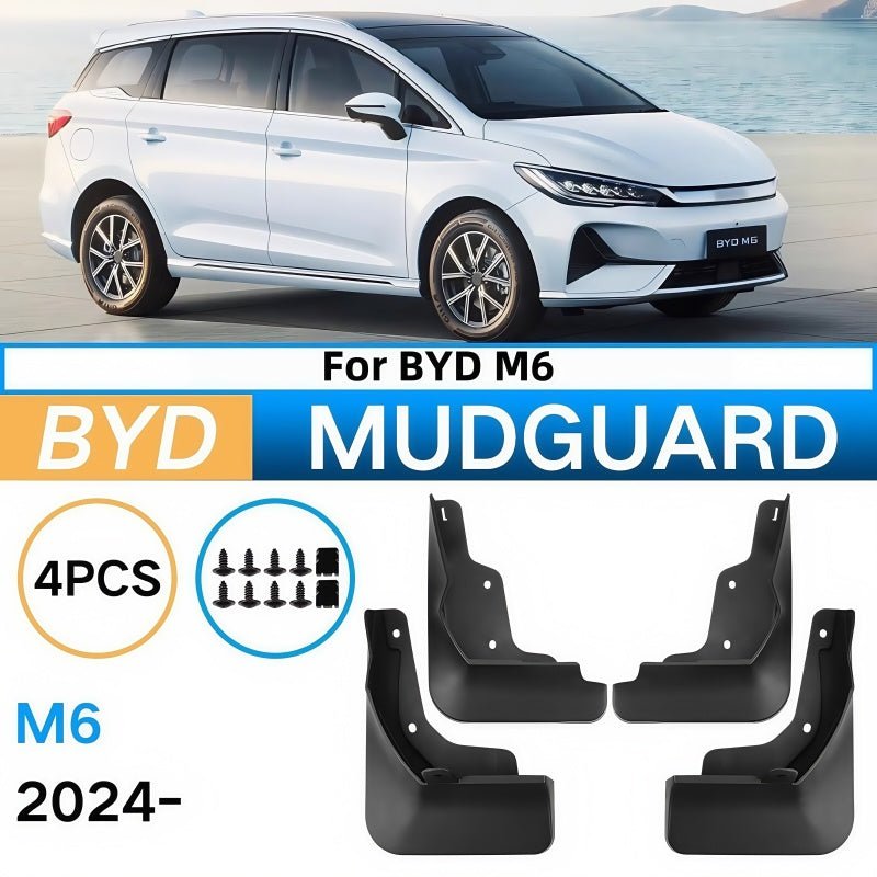 Drill - Free Mudguards for BYD M6 (4 Pcs) - Nice BYD