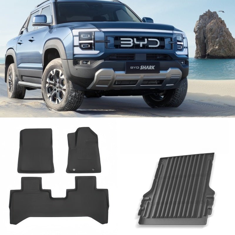 For Australian BYD Shark 6 Rubber Floor Mats & Bed Mat - Nice BYD