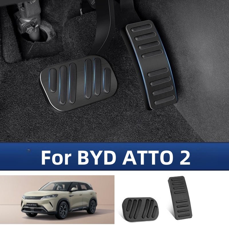For BYD ATTO 2 Brushed Aluminum Pedal (2 Pcs) - Nice BYD