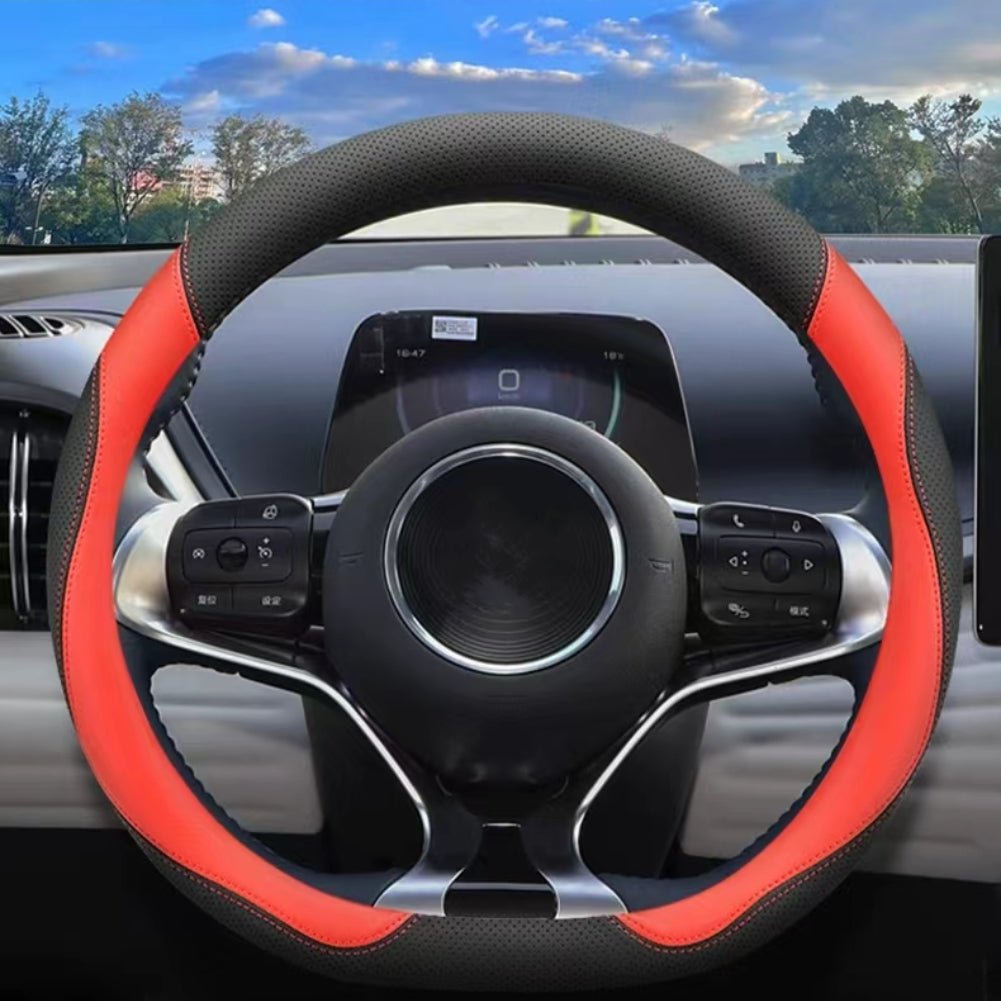 For BYD Atto 3 Microfiber Leather Sports D - shaped Car Steering Wheel Cover - Nice BYD