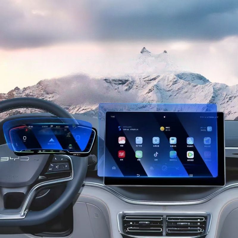 For BYD Navigation Screen Dashboard Screen Tempered Glass Film (2Pcs) - Nice BYD
