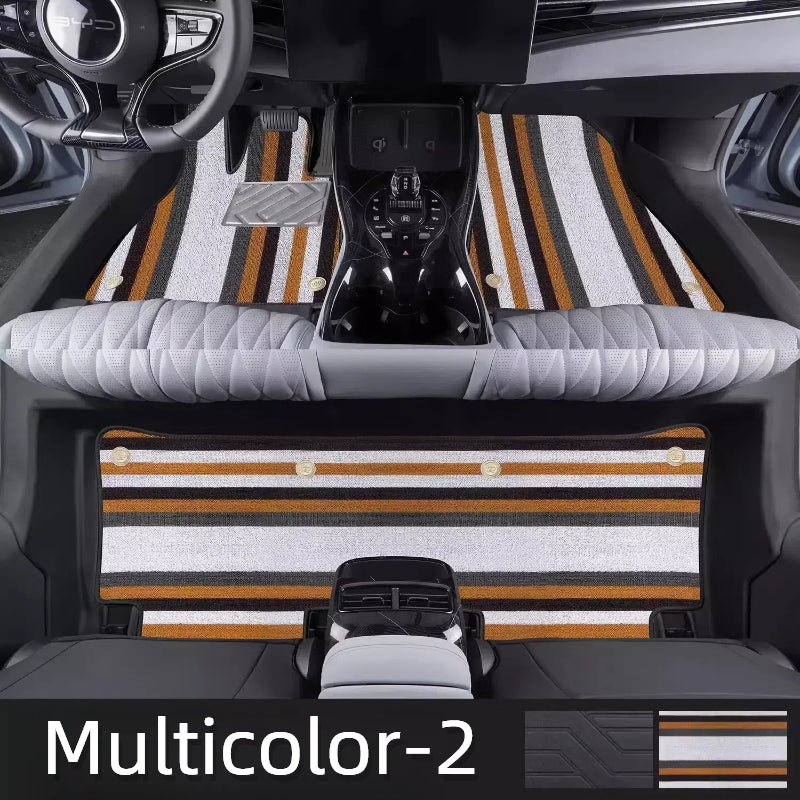 For BYD SEAL Automotive Double Floor Mat ( TPE Floor Mat + Felt Surface ) - Nice BYD