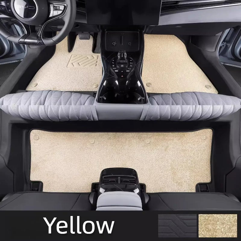 For BYD SEAL Automotive Double Floor Mat ( TPE Floor Mat + Felt Surface ) - Nice BYD