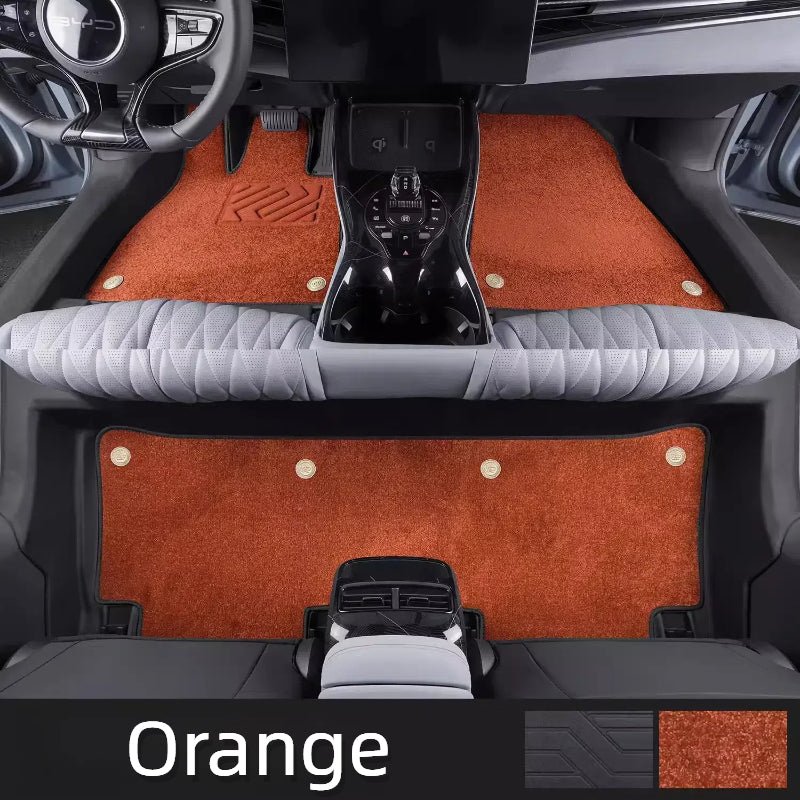 For BYD SEAL Automotive Double Floor Mat ( TPE Floor Mat + Felt Surface ) - Nice BYD