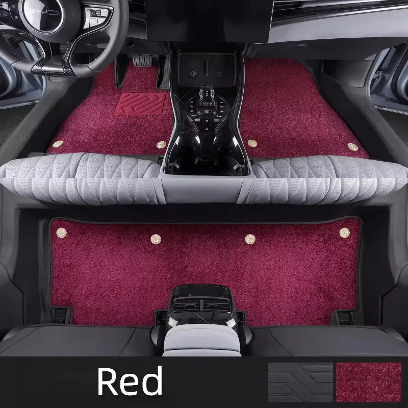 For BYD SEAL Automotive Double Floor Mat ( TPE Floor Mat + Felt Surface ) - Nice BYD