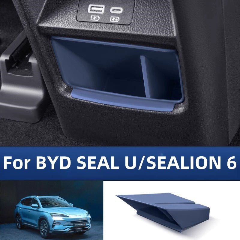 For BYD SEAL U/SEALION 6 Car Armrest Rear Storage Box - Nice BYD