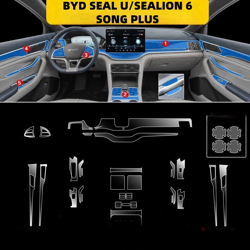 For BYD Sealion 6/Seal u Interior TPU Protective Film Kit - Nice BYD