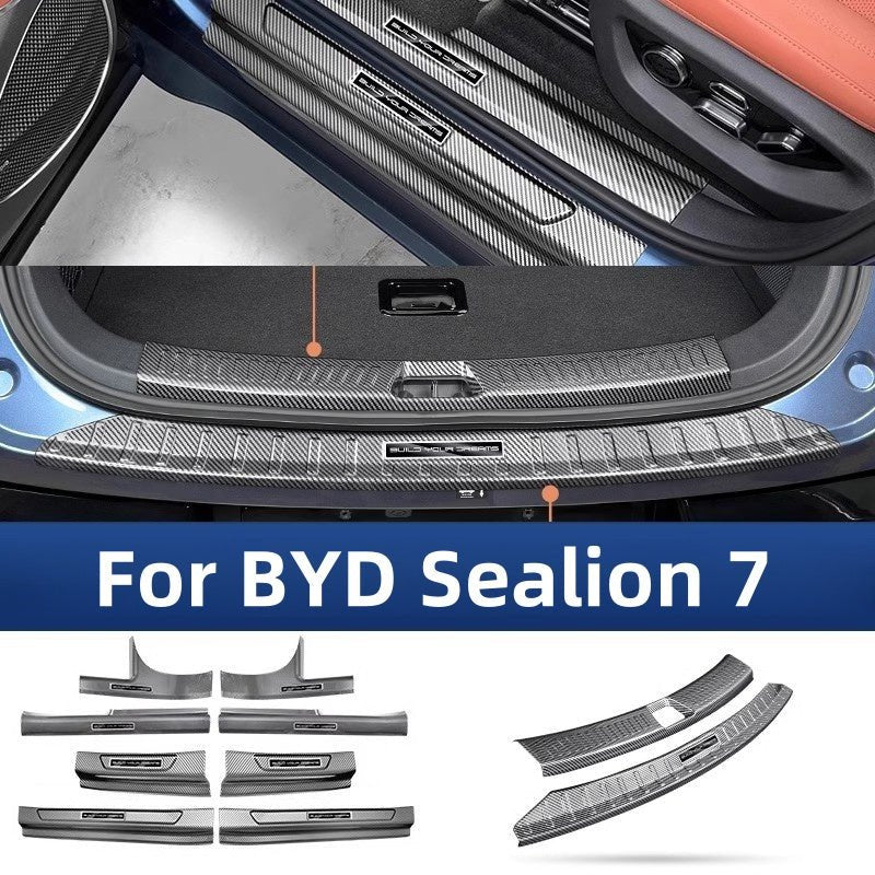 For BYD Sealion 7 Carbon Fiber Door Sill Protectors - Nice BYD