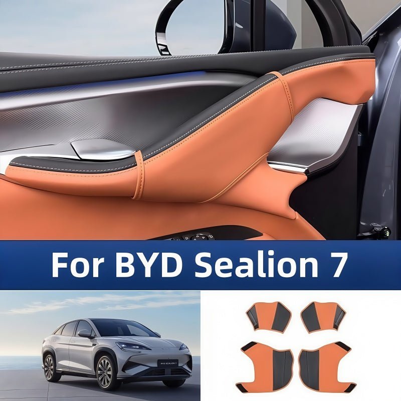 For BYD Sealion 7 Leather Door Handle(Up) Cover - Nice BYD