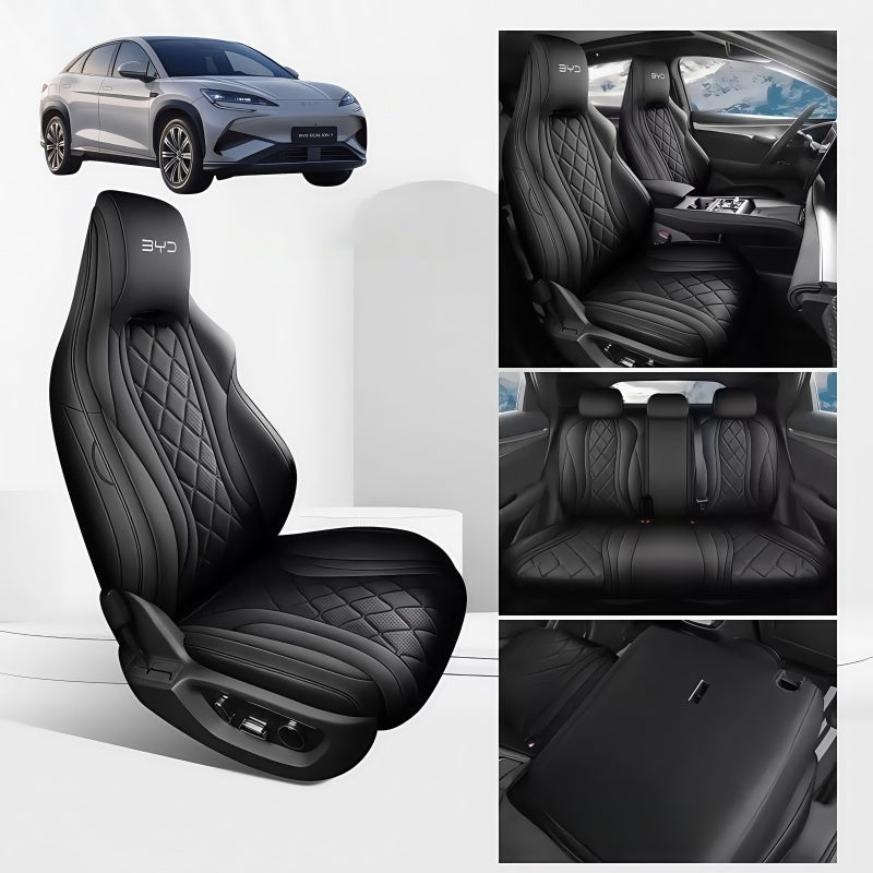 Full - Coverage Leather Seat Covers for BYD Sealion 7 - Nice BYD