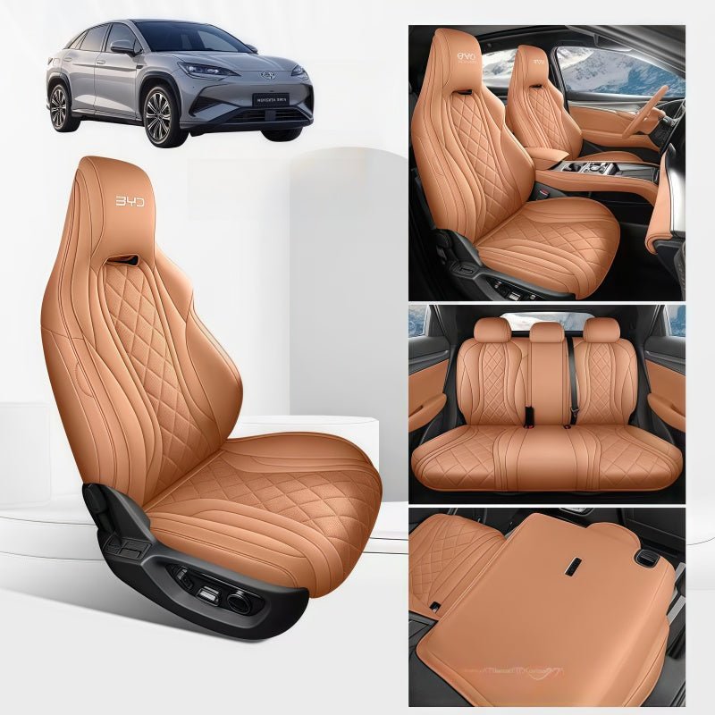 Full - Coverage Leather Seat Covers for BYD Sealion 7 - Nice BYD
