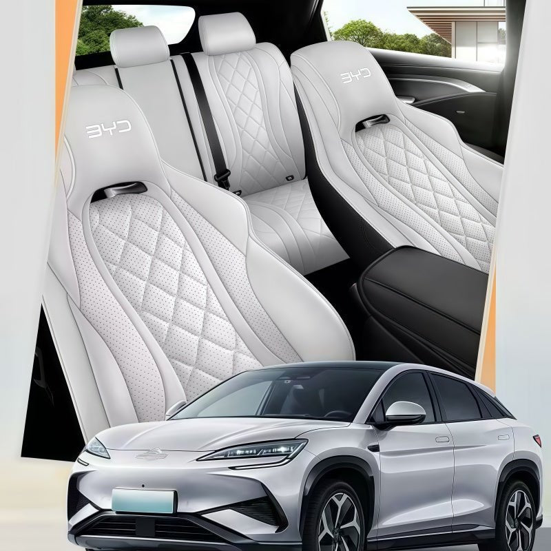 Full - Coverage Leather Seat Covers for BYD Sealion 7 - Nice BYD