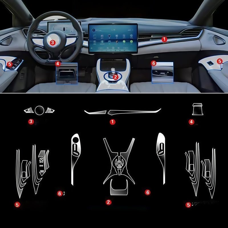 Full Interior TPU Protector Set for BYD Seal - Nice BYD