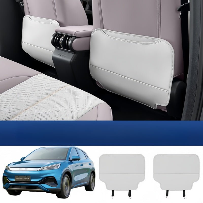 Half-Wrapped Leather Seat Back Kick Mat for BYD Atto 3 2023-2026 - Nice BYD