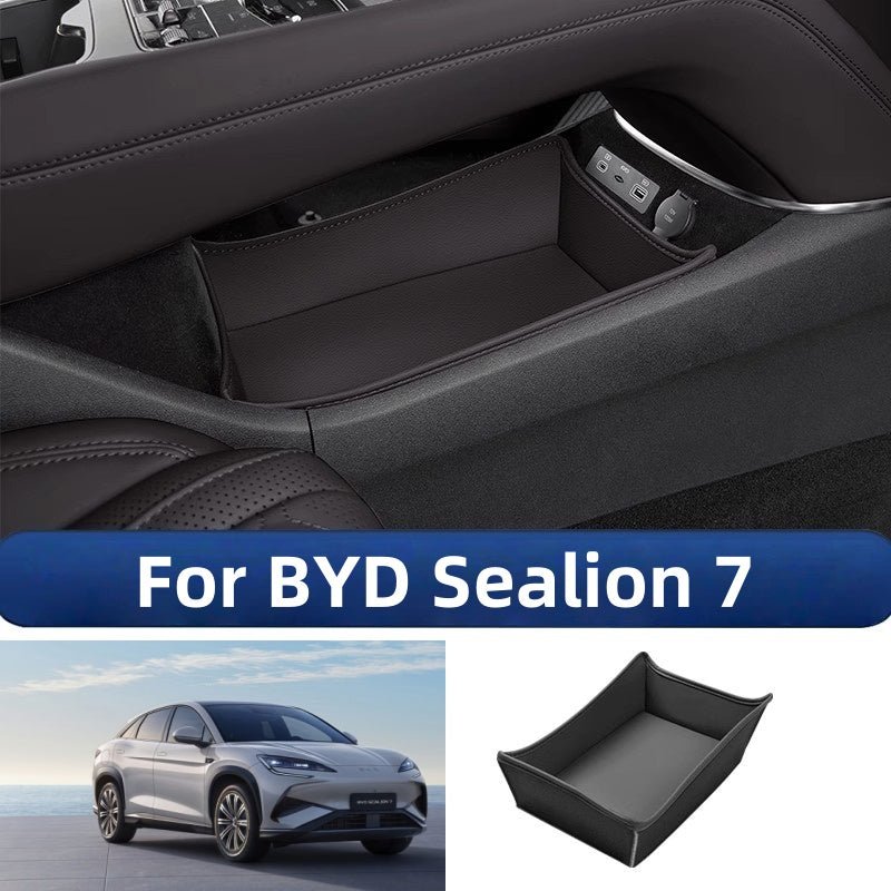 Leather Console Lower Storage Box for BYD Sealion 7 - Nice BYD