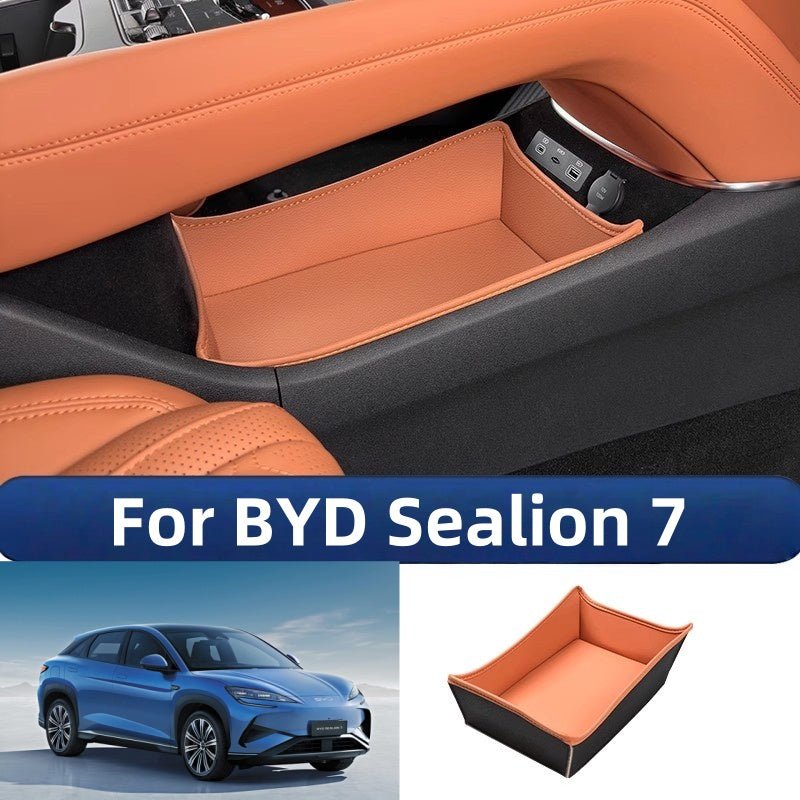 Leather Console Lower Storage Box for BYD Sealion 7 - Nice BYD