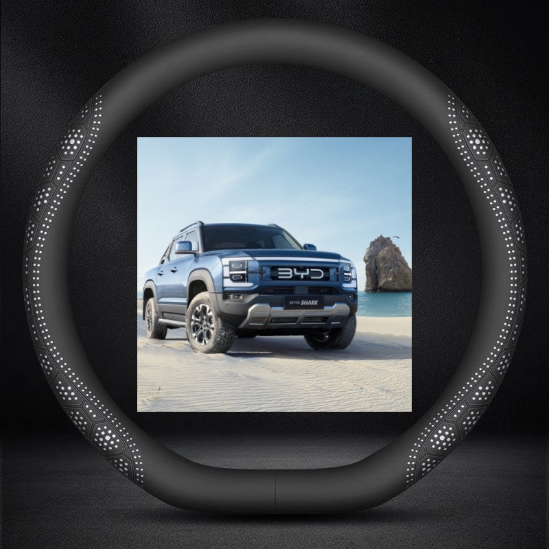 Leather Steering Wheel Cover for BYD Shark - Nice BYD