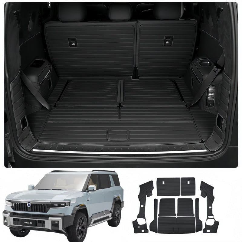 Nappa Leather Trunk Mat & Seat Back Pad for BYD Leopard 8 & Denza B8 - Nice BYD