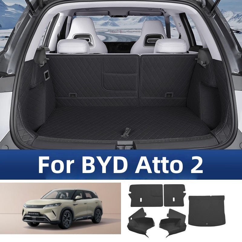 Premium Full - Cover Leather Trunk Mat for BYD Atto 2 - Nice BYD