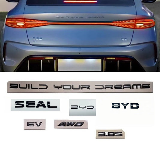 Rear Bumper Glossy Black Badges LOGO for 2024 BYD Seal - Nice BYD