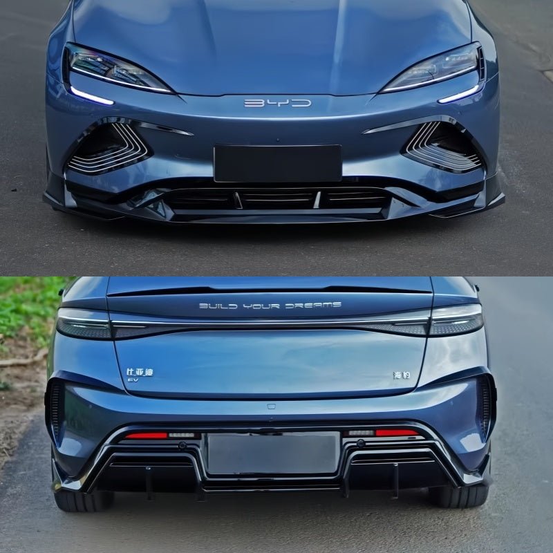 Sport Front & Rear Bumper Canards for BYD Seal - Nice BYD