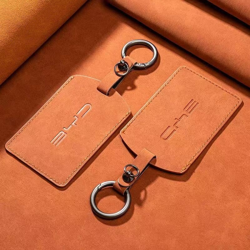 Suede NFC Card Key Cover Case for BYD EV Card Key - Nice BYD