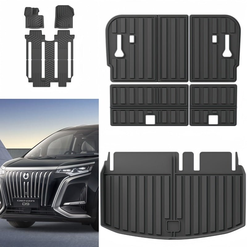TPE Floor Mats & Trunk Mat for BYD Denza D9 - Nice BYD