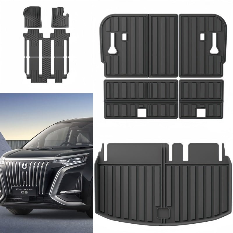 TPE Floor Mats & Trunk Mat for BYD Denza D9 - Nice BYD