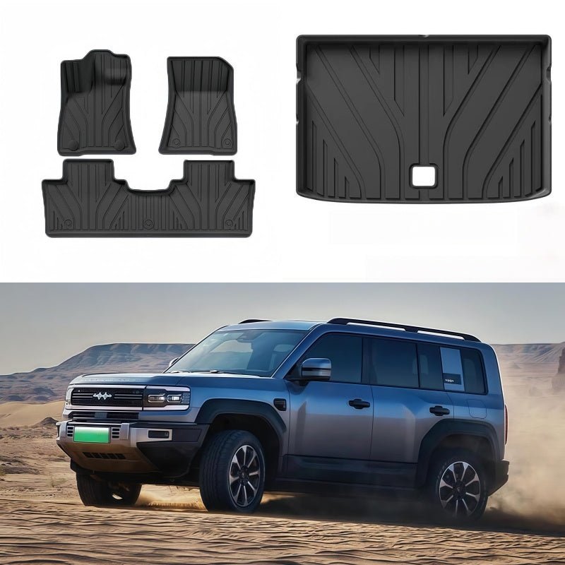 TPE Floor Mats & Trunk Mat for BYD FangChengBao Leopard 5 & Denza B5 - Nice BYD