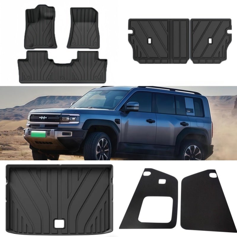 TPE Floor Mats & Trunk Mat for BYD FangChengBao Leopard 5 & Denza B5 - Nice BYD
