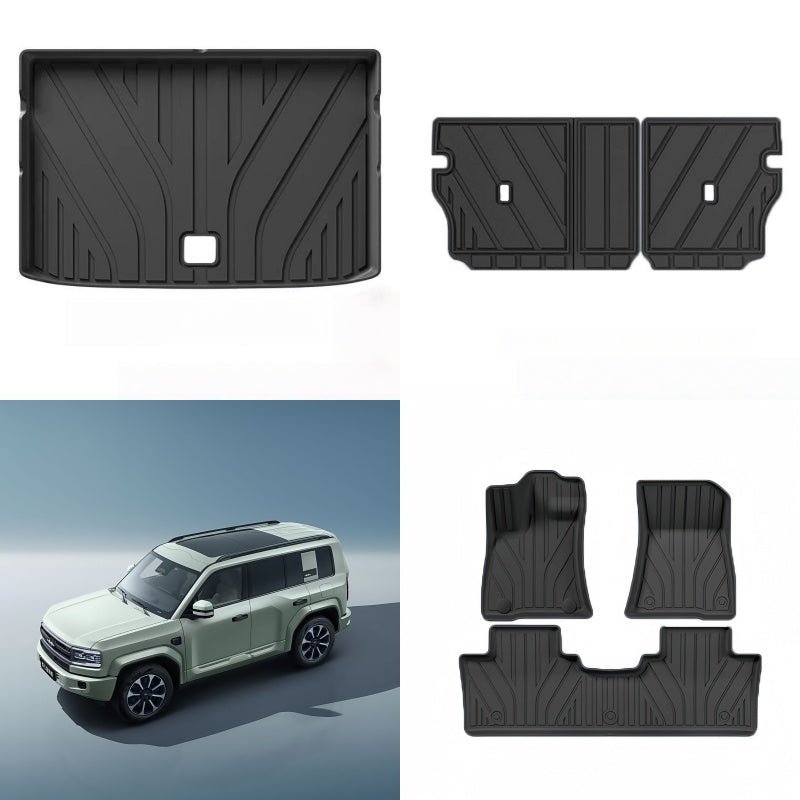 TPE Floor Mats & Trunk Mat for BYD FangChengBao Leopard 5 & Denza B5 - Nice BYD