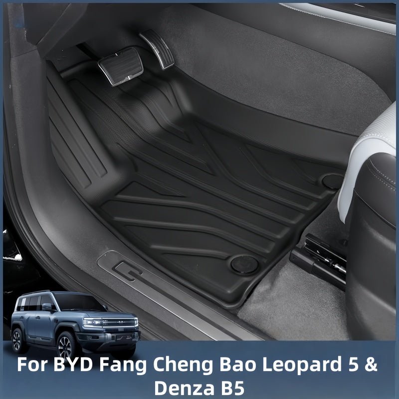 TPE Floor Mats & Trunk Mat for BYD FangChengBao Leopard 5 & Denza B5 - Nice BYD