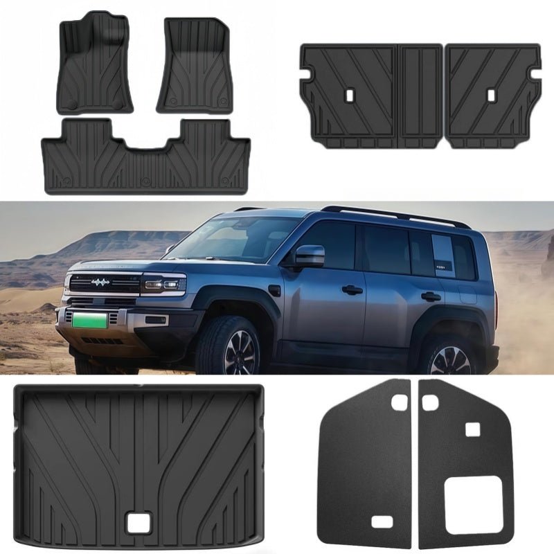 TPE Floor Mats & Trunk Mat for BYD FangChengBao Leopard 5 & Denza B5 - Nice BYD