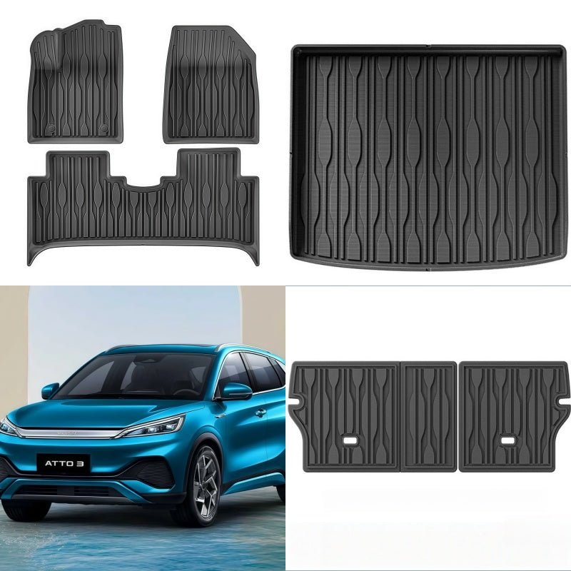 Tapis de sol TPE et tapis de coffre pour BYD ATTO 3 - Nice BYD