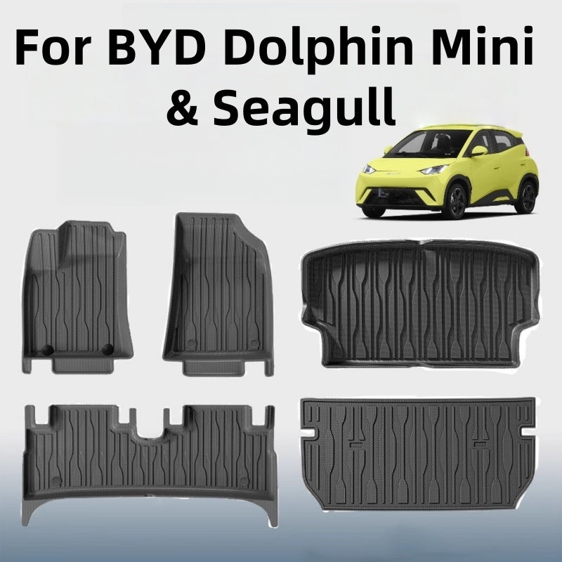 TPE Floor MATS & Trunk MATS for BYD Dolphin Mini/Seagull - Nice BYD
