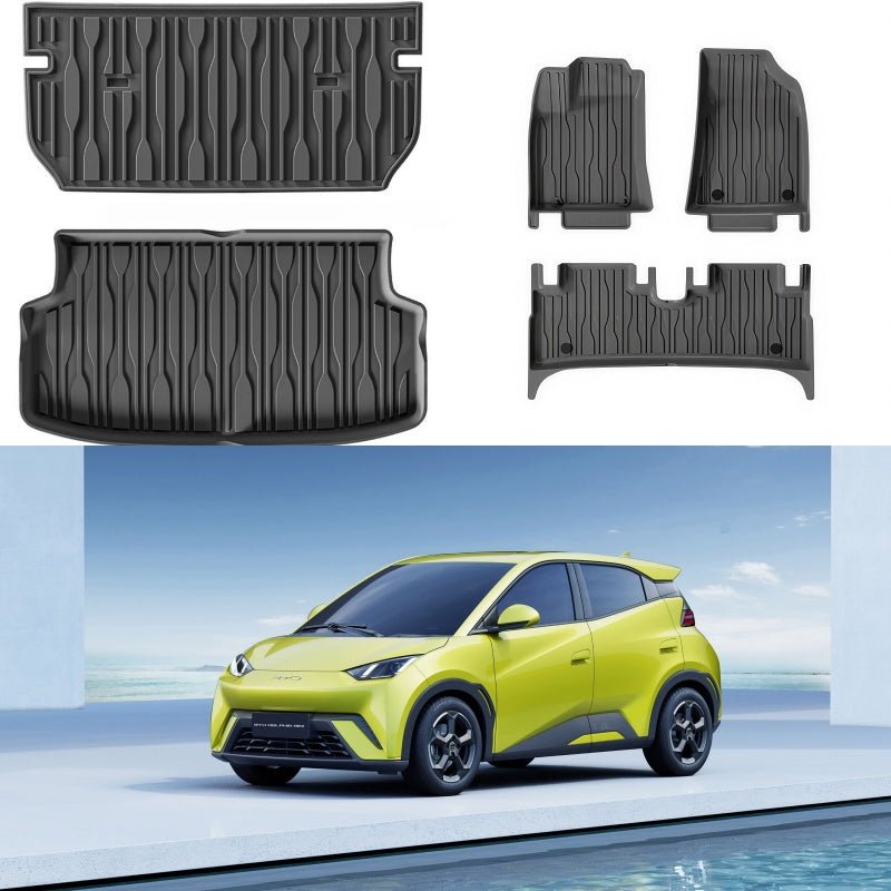 TPE Floor MATS & Trunk MATS for BYD Dolphin Mini/Seagull - Nice BYD