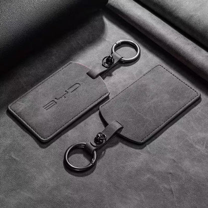 Suede NFC Card Key Cover Case for BYD EV Card Key