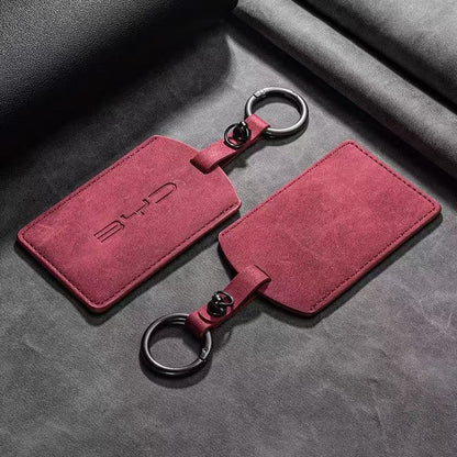 Suede NFC Card Key Cover Case for BYD EV Card Key