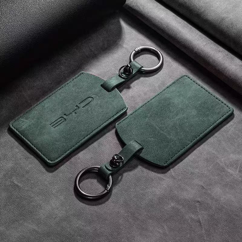 Suede NFC Card Key Cover Case for BYD EV Card Key