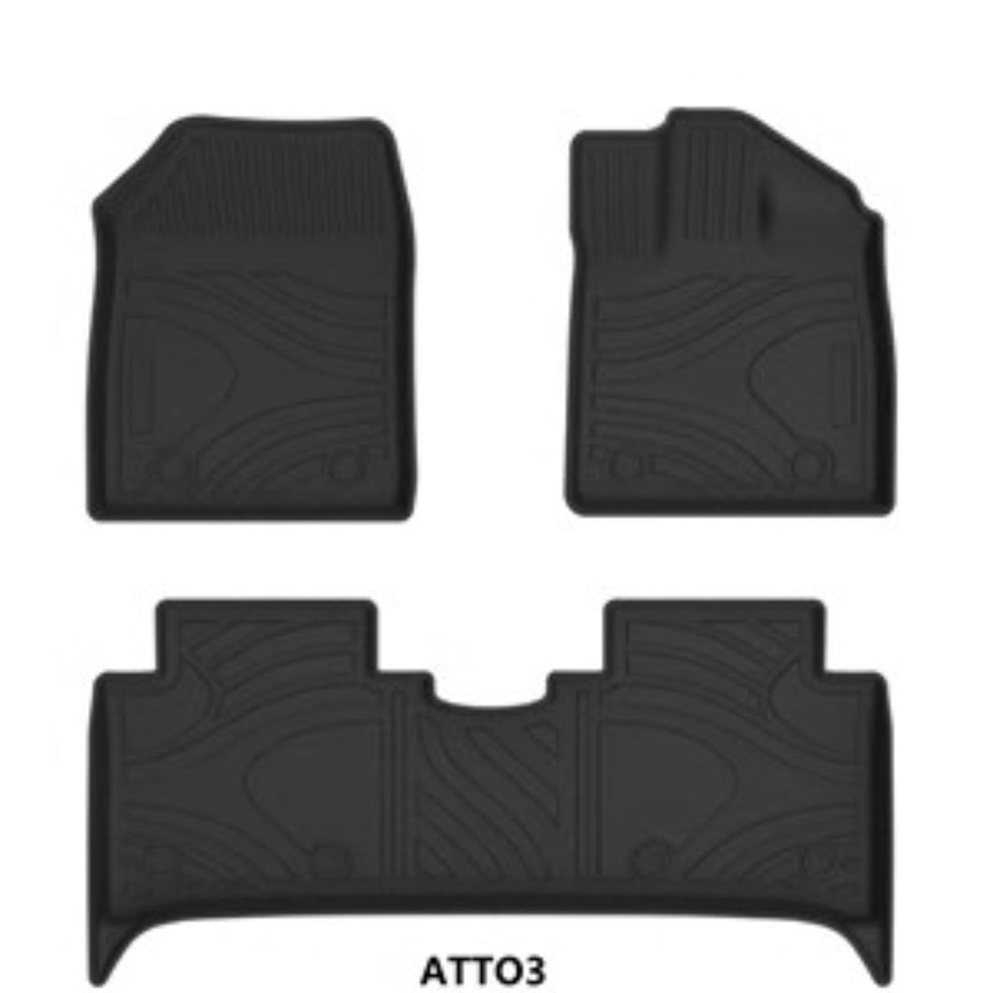 For BYD ATTTO 3 All-Weather TPE Rubber Floor Mat