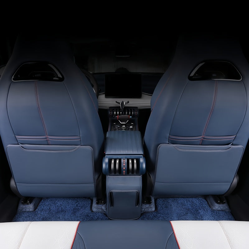 Half-Wrapped Leather Seat Back Kick Mat for BYD Atto 3 2023-2026