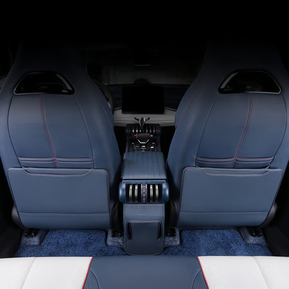 Half-Wrapped Leather Seat Back Kick Mat for BYD Atto 3 2023-2026