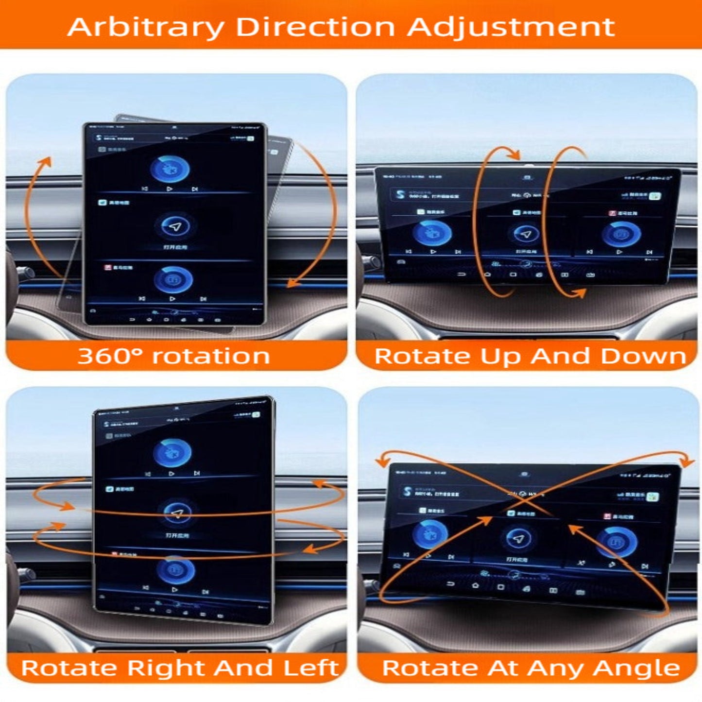 For BYD ATTO 3/ SEAL/ DOLPHIN /SEAL U/SEALION 6/SEALIONG 7 Central Control Screen Display Rotating Support