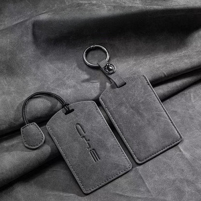 Suede NFC Card Key Cover Case for BYD EV Card Key