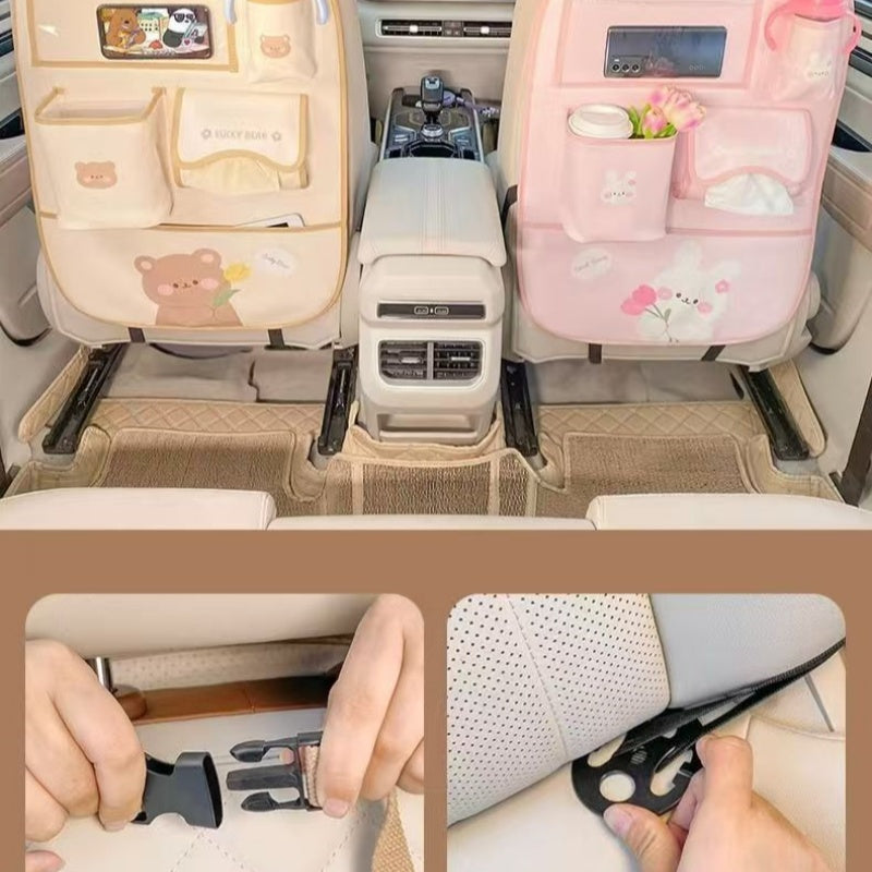 For BYD Car Seat Rear Storage Bag Mobile Phone Bag